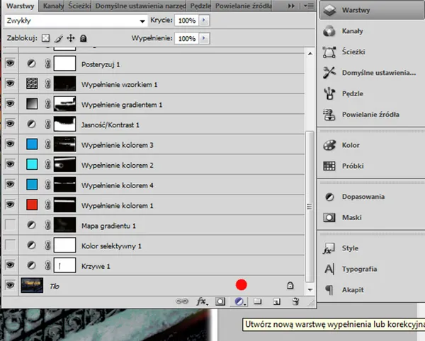 funkcje Adobe Photoshop warstwy narzędzia retuszu