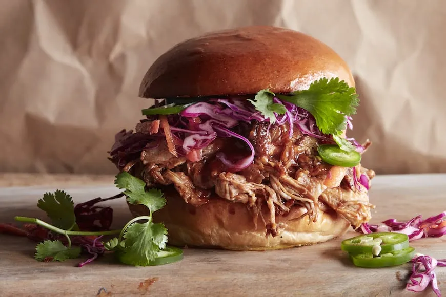 pulled pork burgery