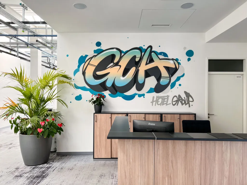 Graffiti Wand Büro