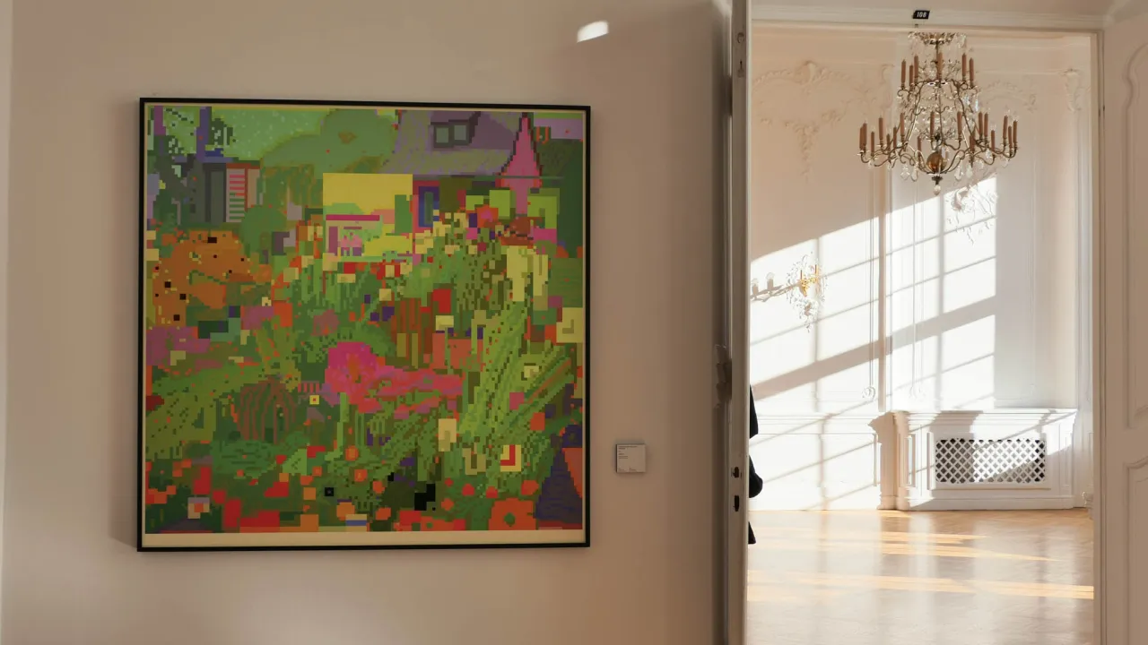 wnętrza Pałacu Opat&oacute;w sztuka nowoczesna