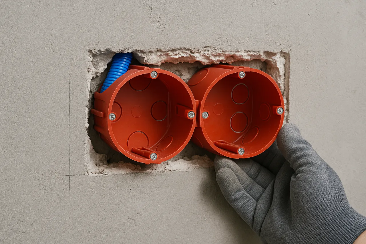 montaż puszki elektrycznej krok po kroku