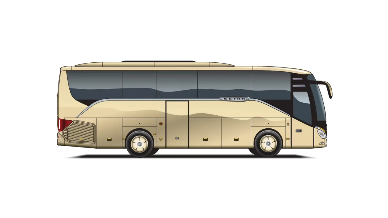 Nowoczesny autokar 100 km/h