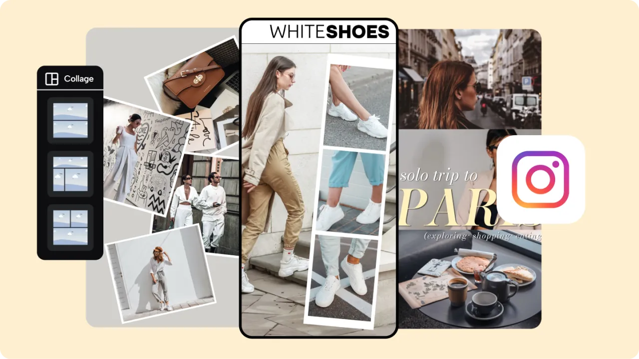 kolaż zdjęć na telefonie przykład