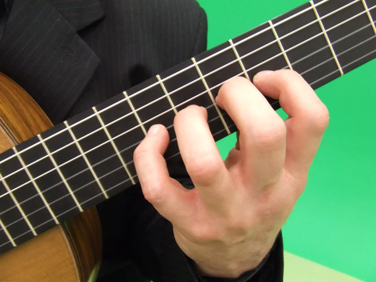 prawidłowe ułożenie dłoni gitara