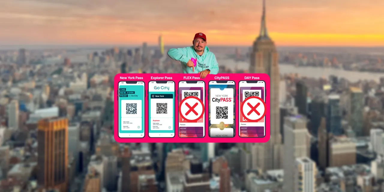 New York City Pass Vergleichstabelle