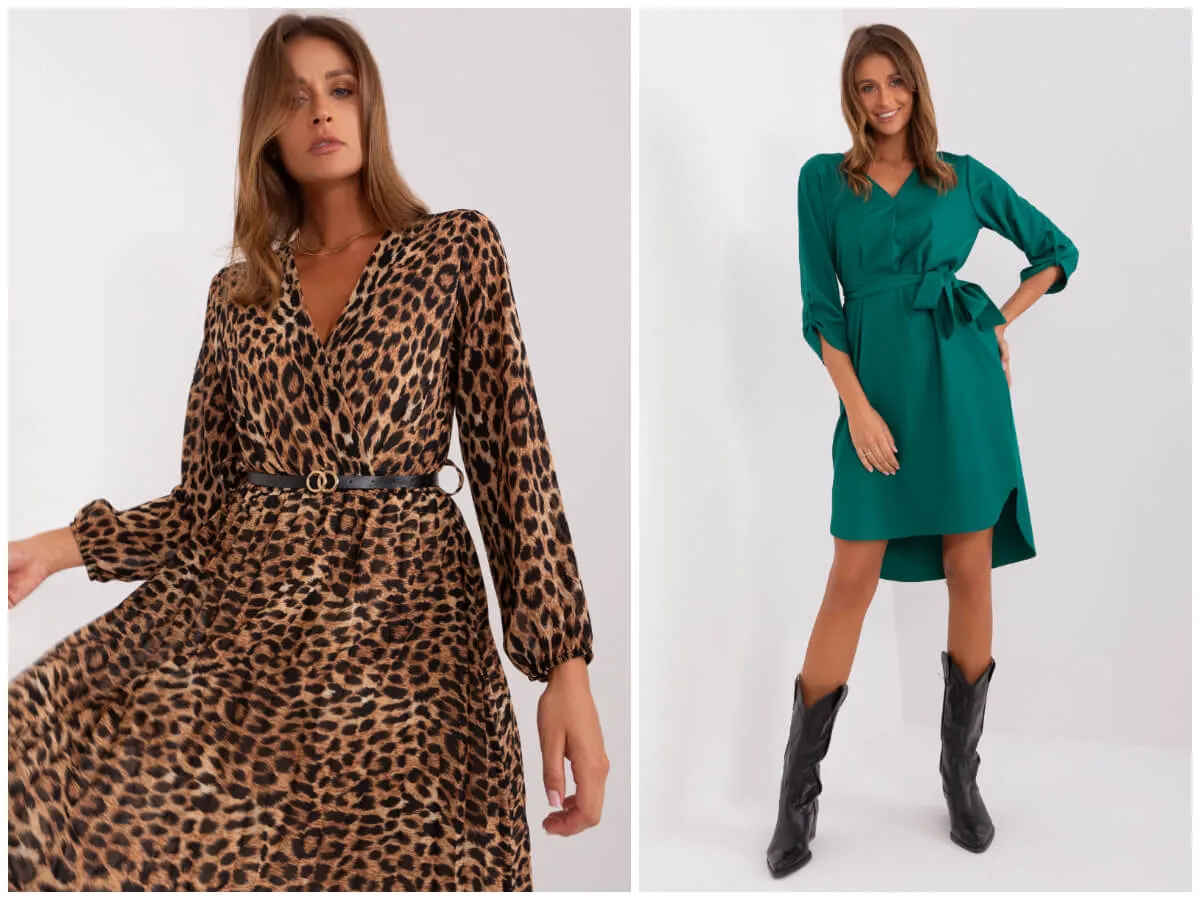 Modne materiały i wzory sukienek jesień zima