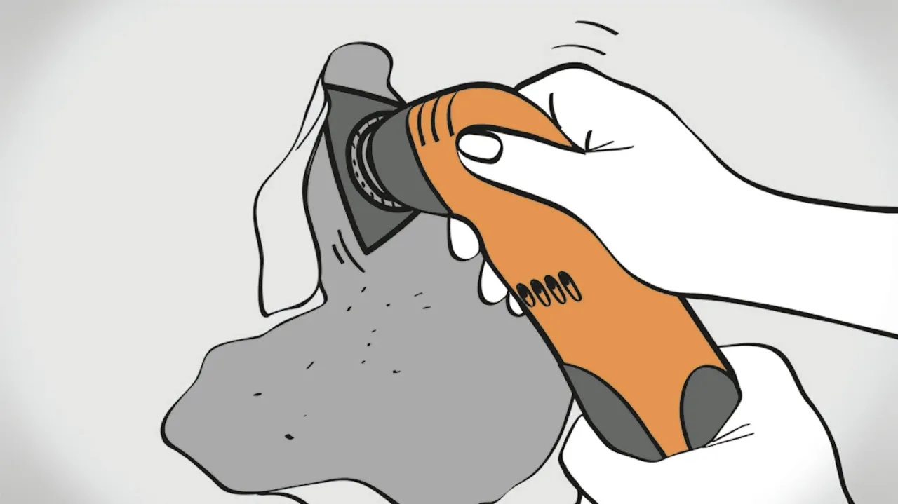 Usuwanie tynku strukturalnego narzędzia