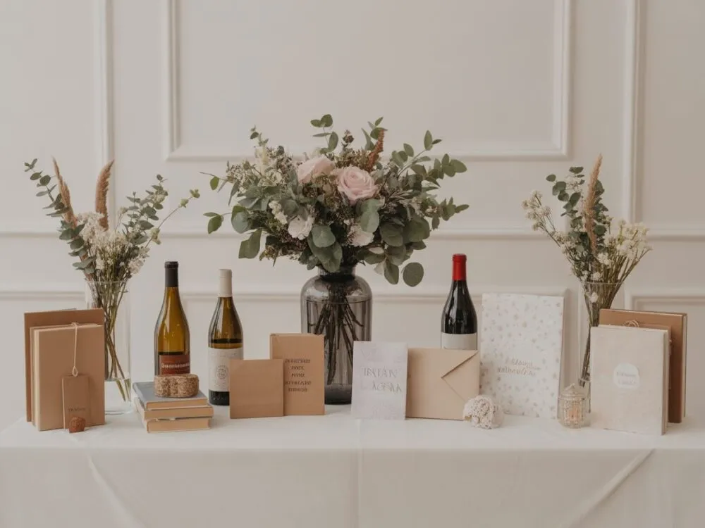 alternatywy dla kwiatów na wesele wino książki