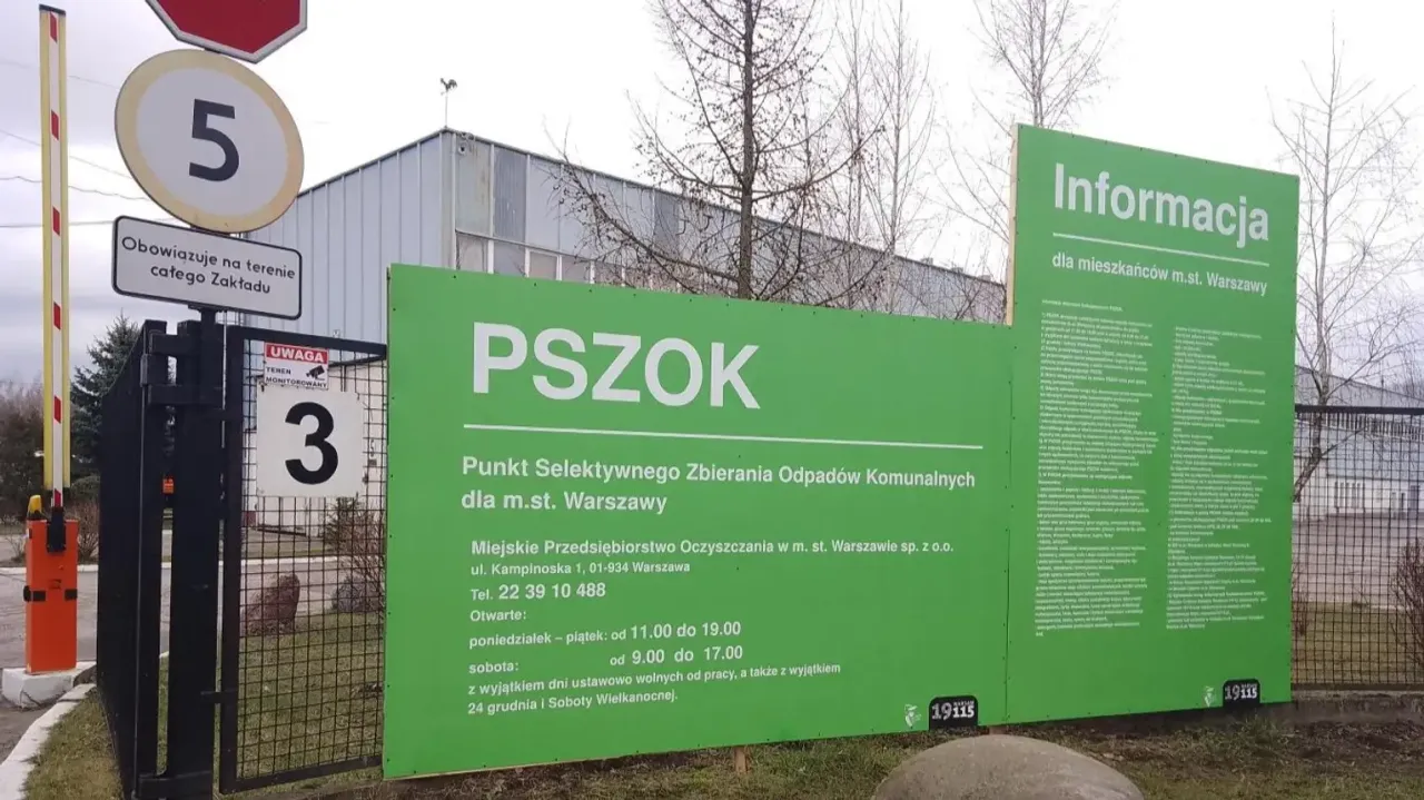 PSZOK Warszawa Płytowa lub Zawodzie