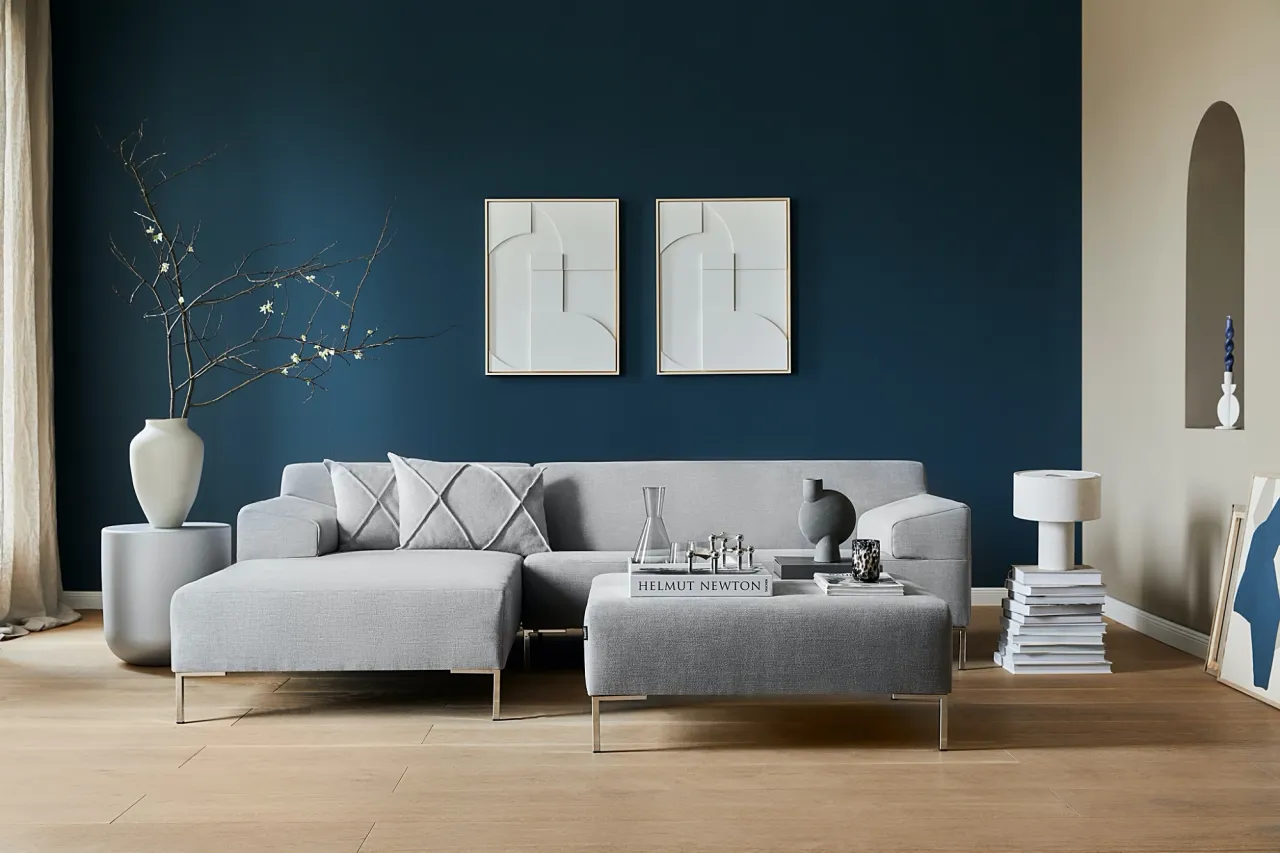 nowoczesny salon kolory ścian inspiracje