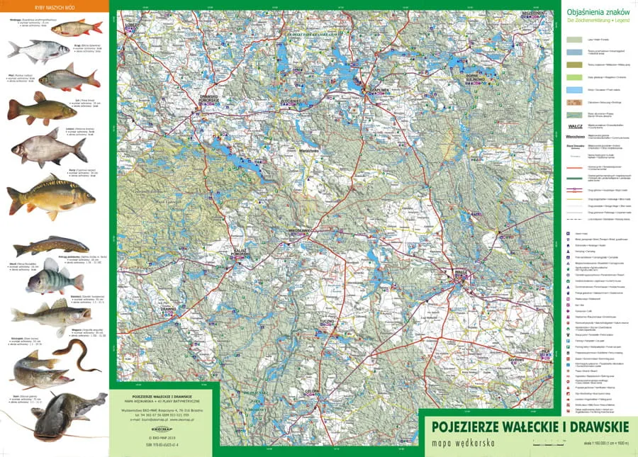 Zdjęcie Mapa jezior PZW Zachodniopomorskie - odkryj najlepsze miejsca na wędkowanie