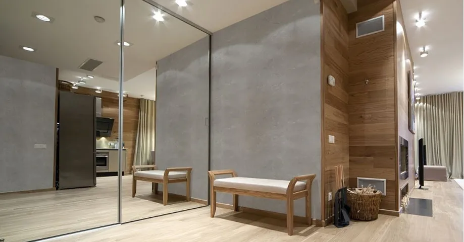 Wzorniki tynków ozdobnych w przedpokoju