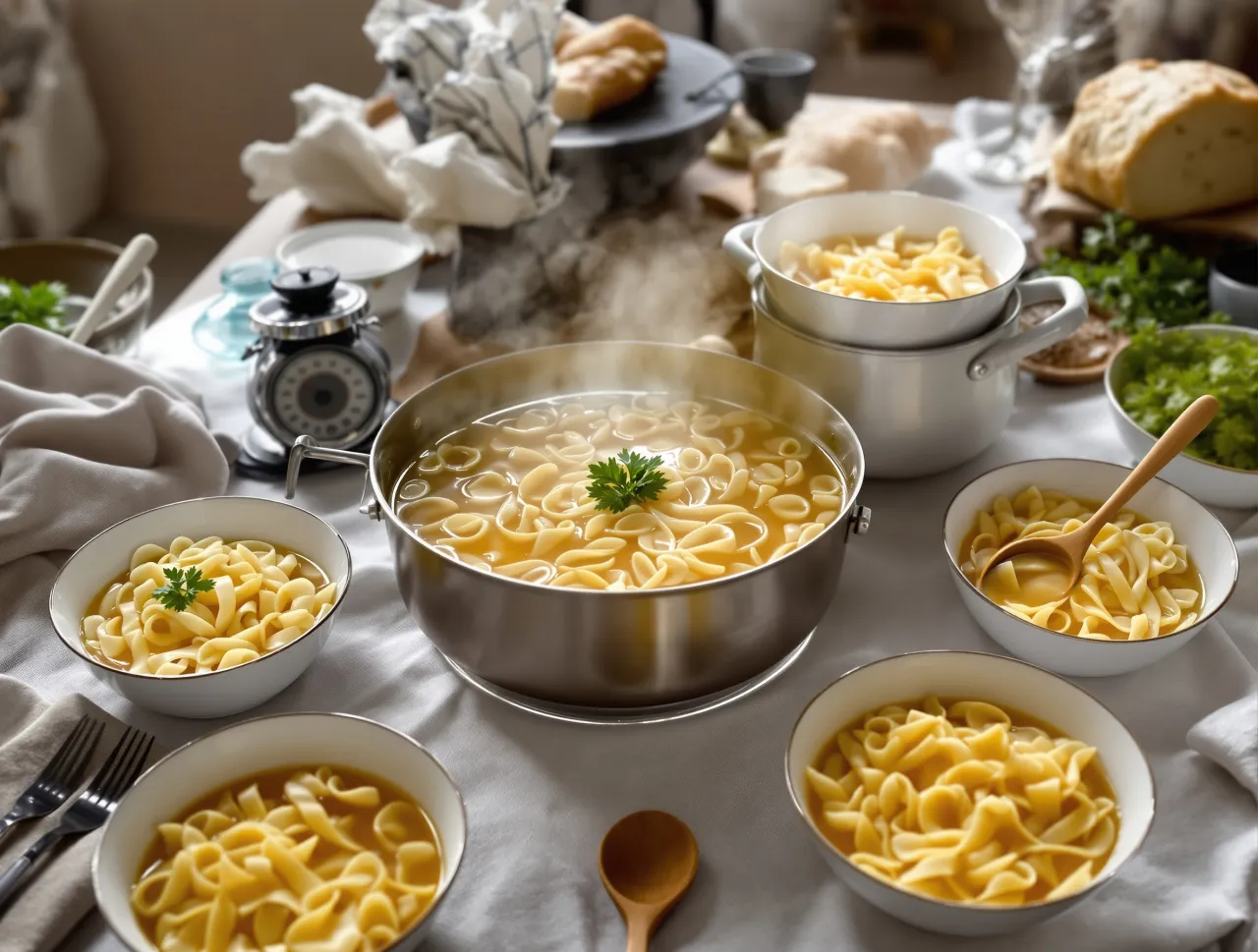 tabela ile makaronu do zupy na osobę litr