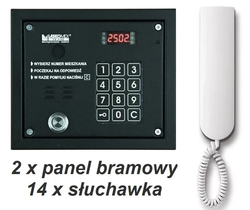 Unifon domofonu Laskomex w mieszkaniu