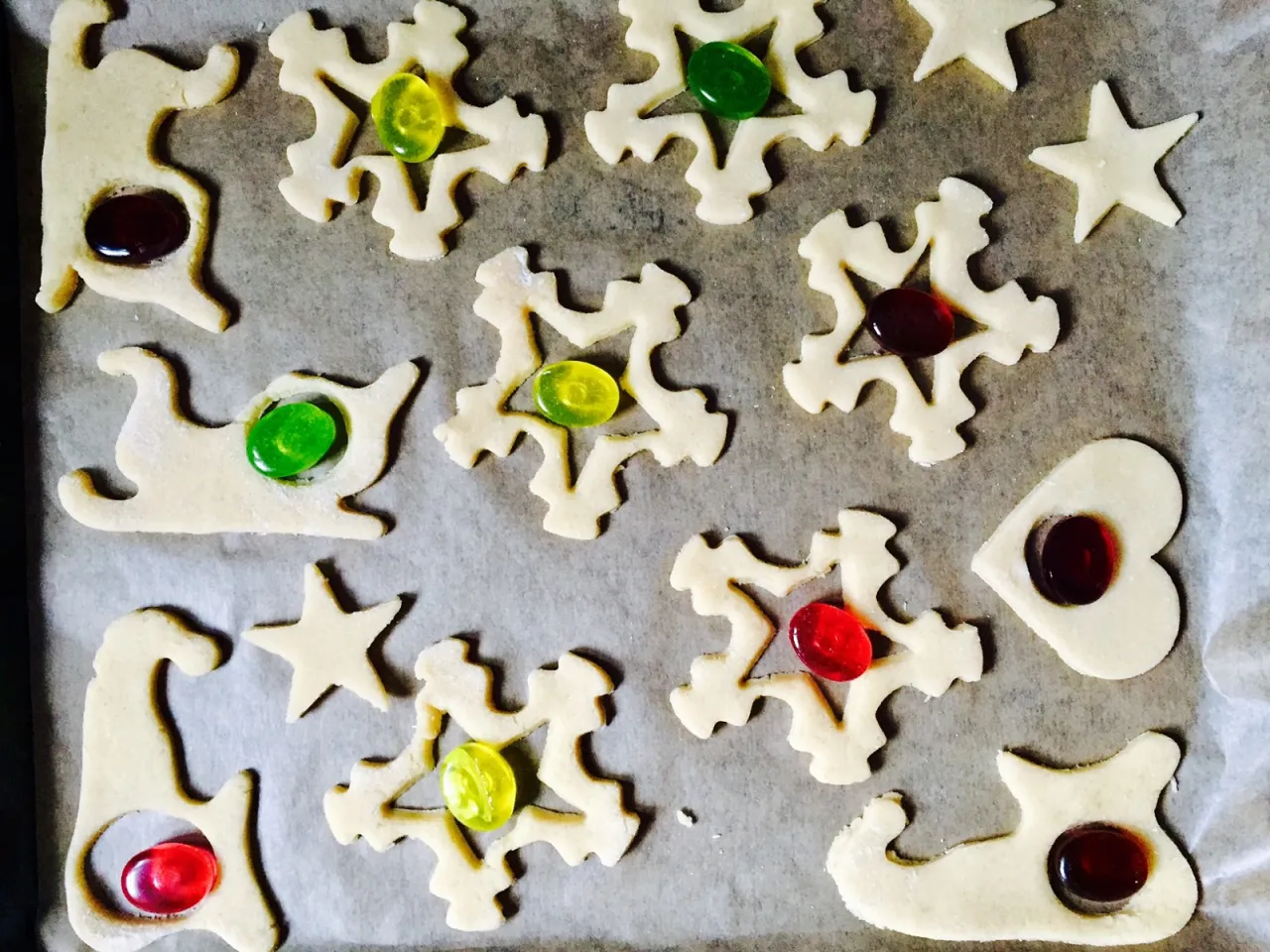 Spalone ciastka z witrażykami problem