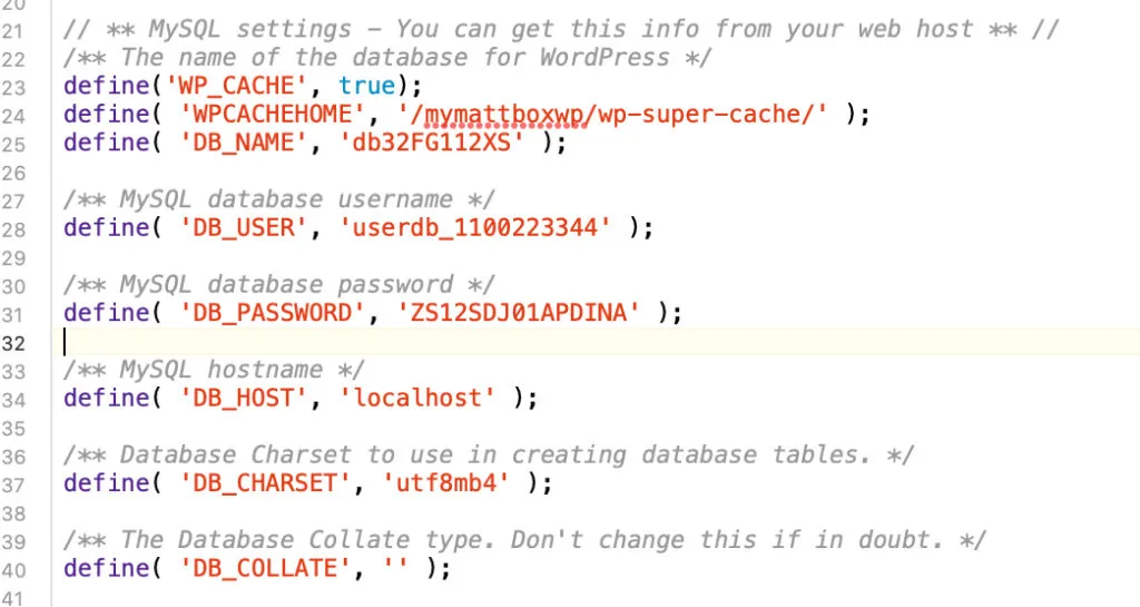 WordPress błąd połączenia z bazą danych