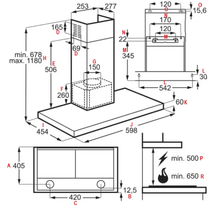 schemat działania okapu pochłaniacza
