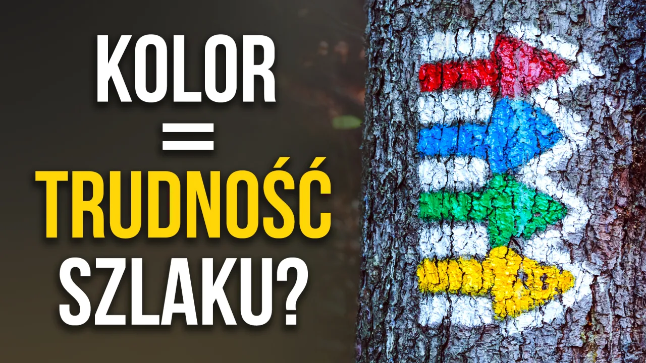 r&oacute;żne typy oznakowania szlak&oacute;w turystycznych