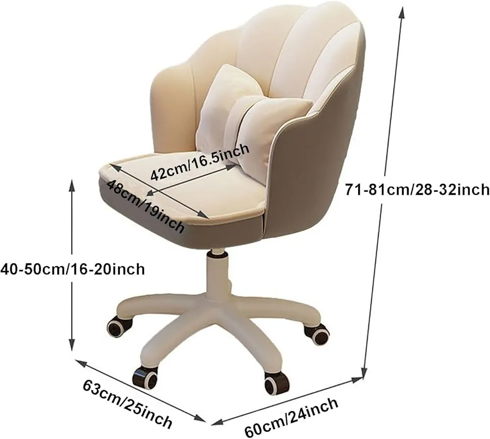 Ergonomiczne krzesło do toaletki wymiary