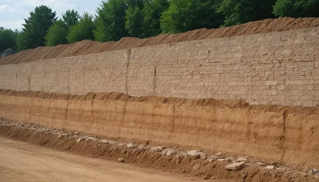 błędy w zbrojeniu muru oporowego