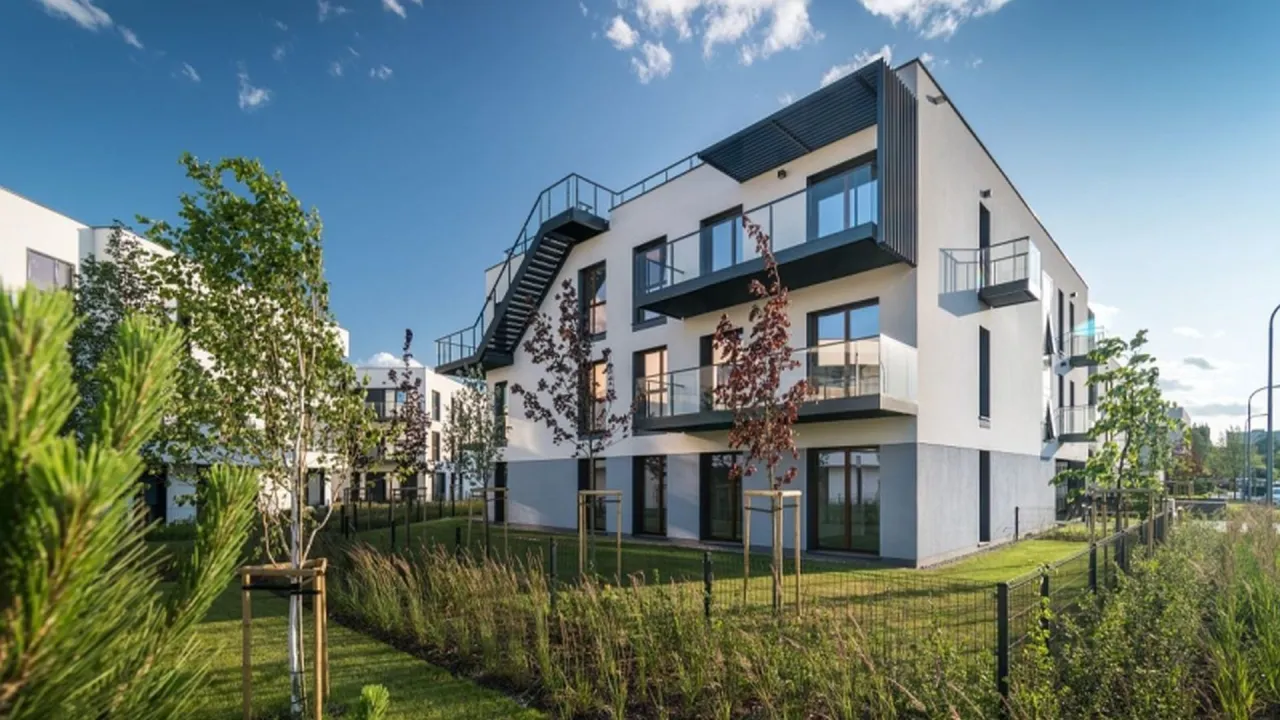 Nowoczesne osiedle zr&oacute;wnoważony rozw&oacute;j