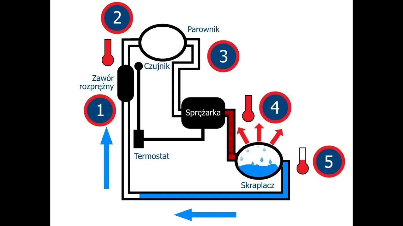 schemat działania zamrażarki