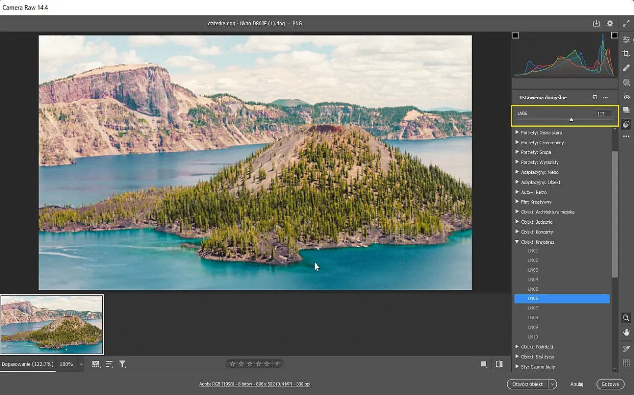 Jak otworzyć zdjęcie w Adobe Camera Raw