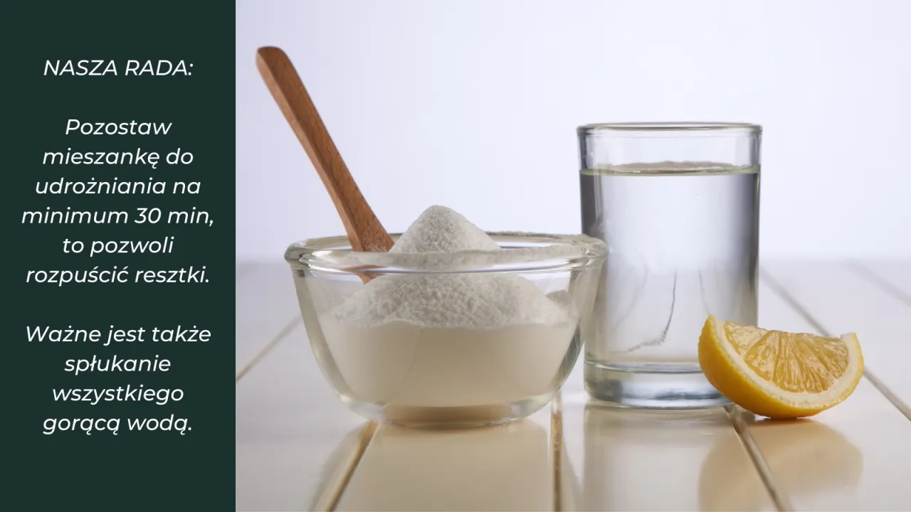 domowe sposoby czyszczenia zlewu soda ocet