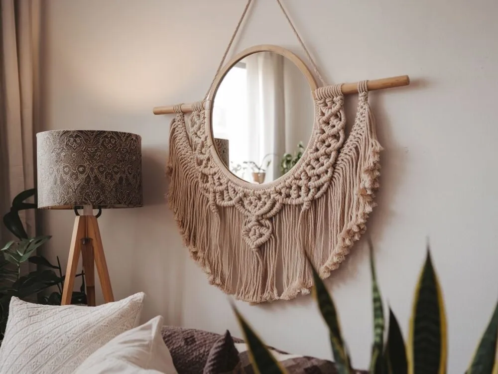 inspiracje lustra DIY różne style
