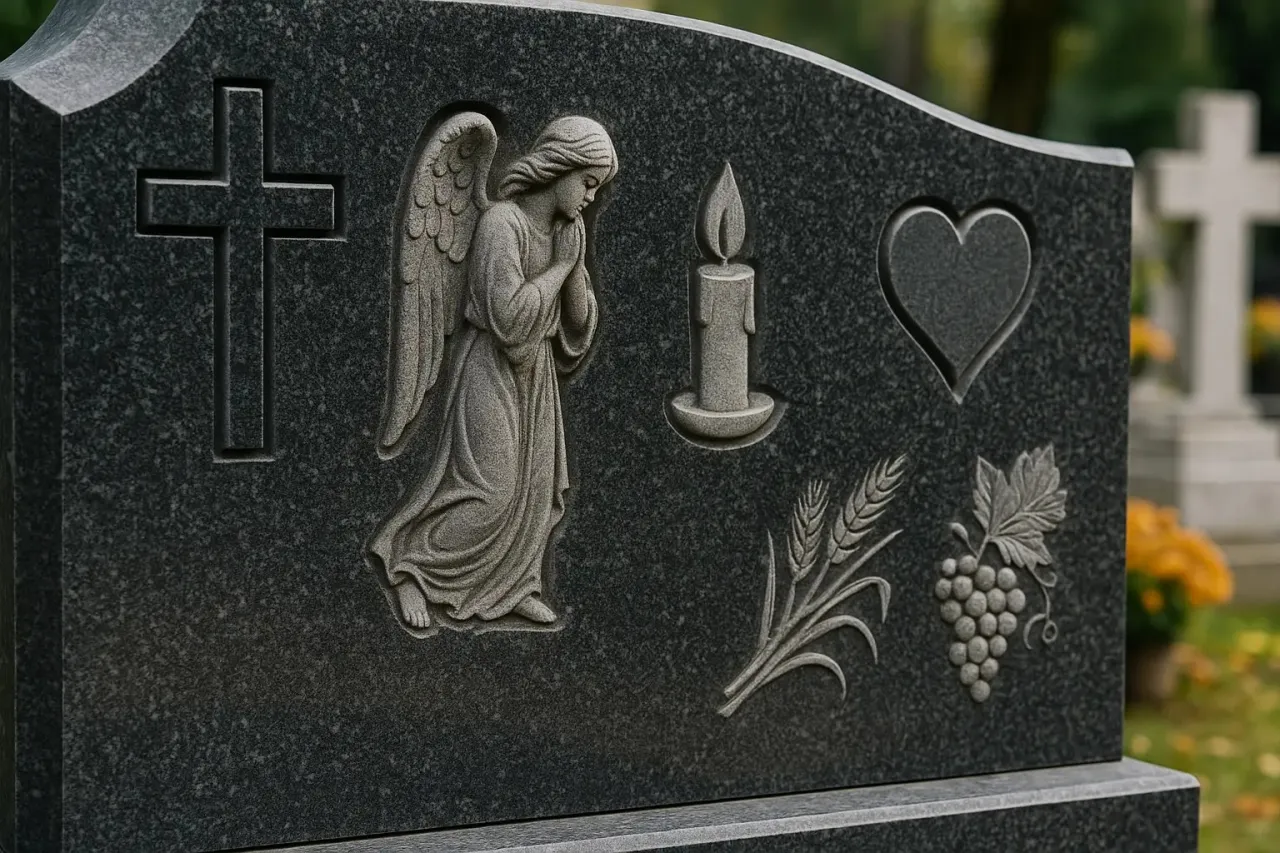Pielęgnacja nagrobka symbol pamięci