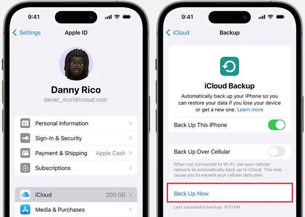 iPhone 13 tworzenie kopii zapasowej iCloud