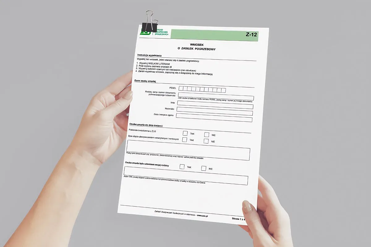 dokumenty do pogrzebu