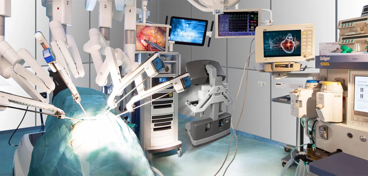 robot da Vinci operacja laparoskopia