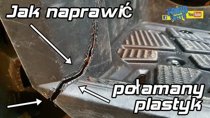 naprawa pękniętego plastiku przykłady