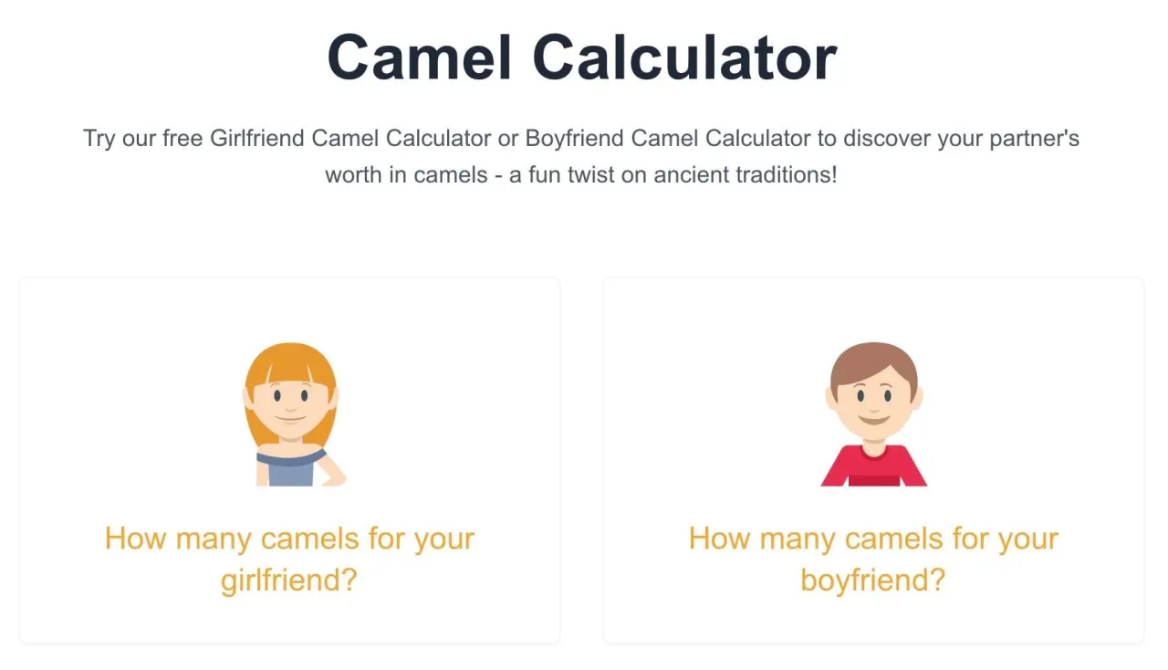 kalkulator wielbłąd&oacute;w mem