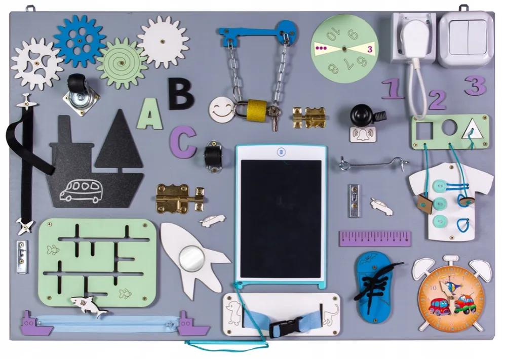 tablica sensoryczna Montessori przykłady