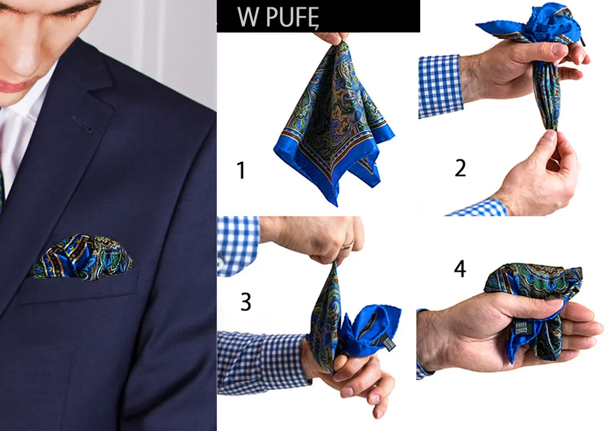 jak złożyć poszetkę na wesele krok po kroku r&oacute;żne style