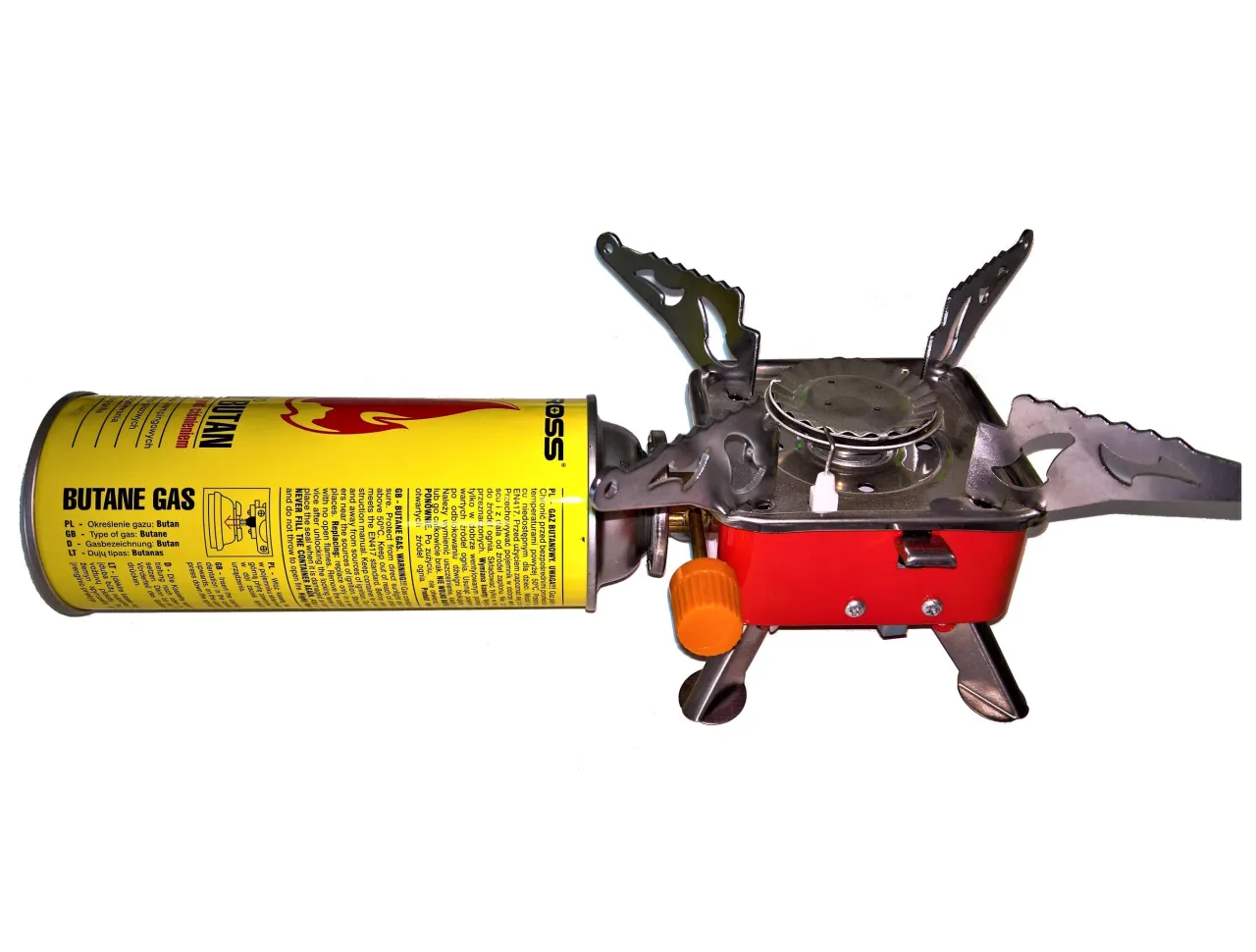 Palnik gazowy survivalowy w akcji
