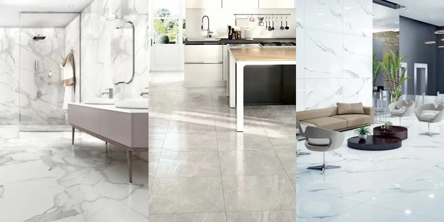 Różne rodzaje gresu: matowy, polerowany, strukturalny