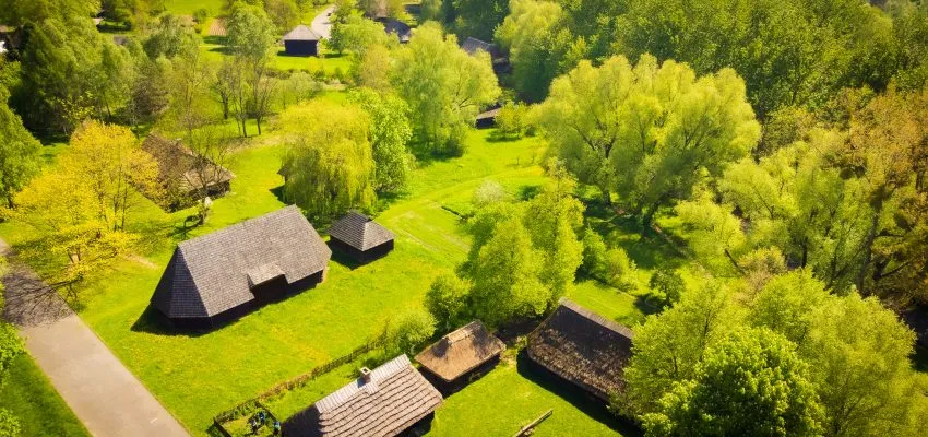 Skansen Chorzów widok ogólny