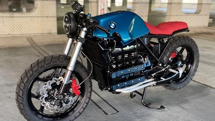 BMW K100 cafe racer malowanie detale