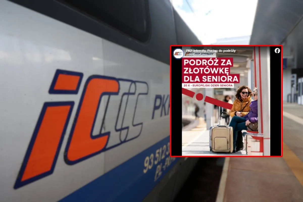 PKP Intercity oferuje podr&oacute;ż za złot&oacute;wkę dla seniora z okazji Europejskiego Dnia Seniora.