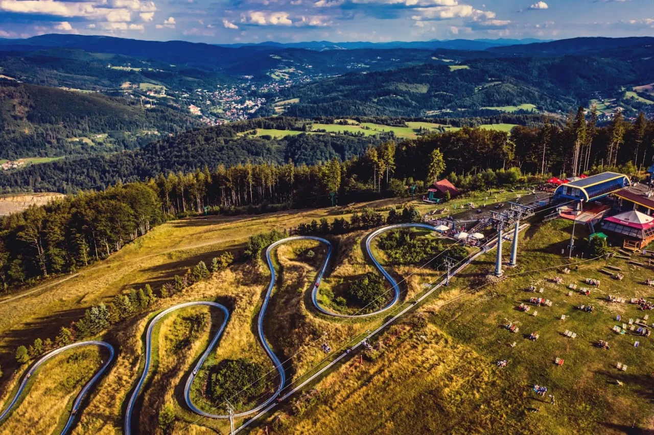 Ustroń panorama Czantoria R&oacute;wnica