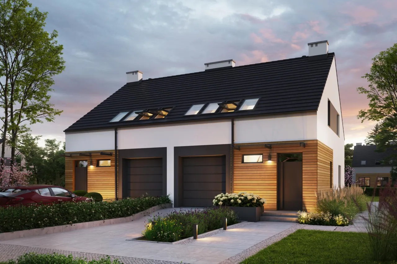 domy bliźniacze projekt