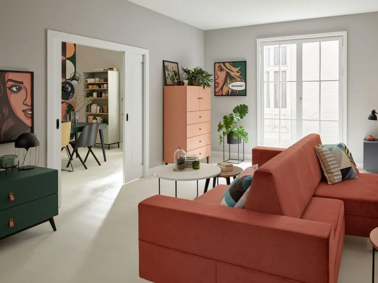 Aranżacje wnętrz z obrazami nowoczesnymi