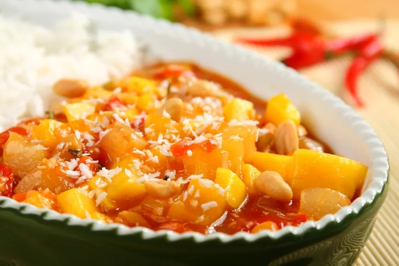 ryż na słodko z mango i kokosem