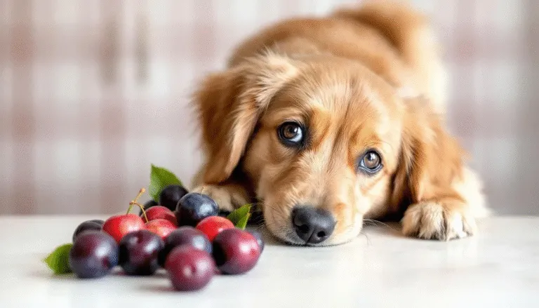 bezpieczne kawałki śliwki dla psa