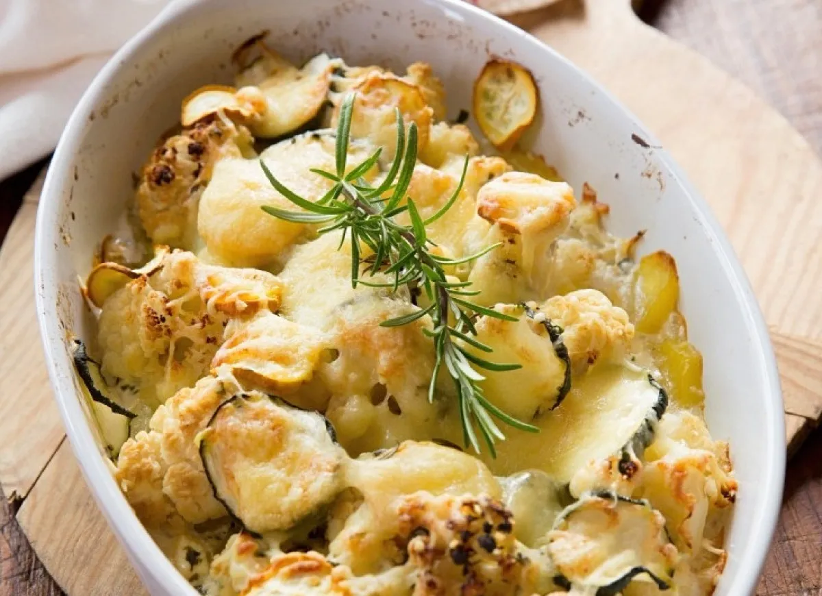 gotowanie kalafiora do zapiekanki, kalafior al dente