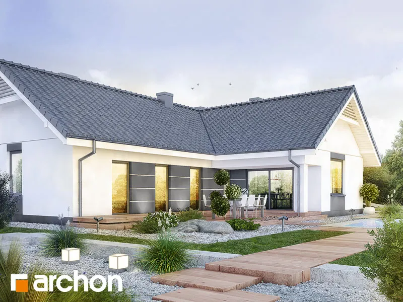 Zdjęcie Dom w bonsai 2: nowoczesny projekt parterowy od ARCHON+