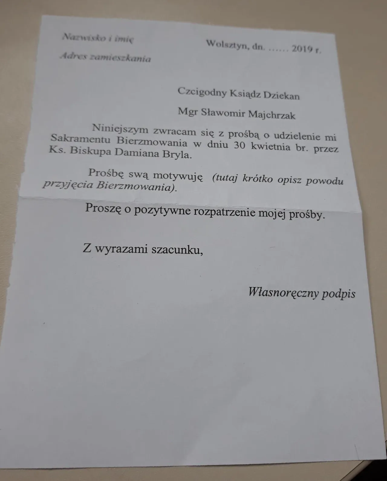 Zdjęcie Jak napisać podanie do bierzmowania - wzór i najważniejsze informacje